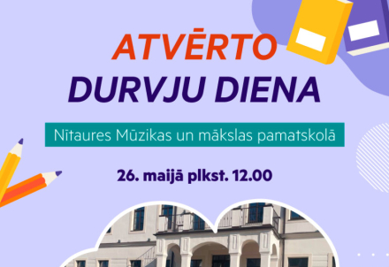Iepazīsti pārbūvēto Nītaures Mūzikas un mākslas pamatskolu