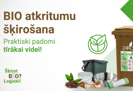 ZAAO atgādina par pareizu BIO atkritumu šķirošanu