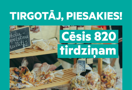 Aicinām amatniekus un mājražotājus pieteikties svētku "Cēsis 820" tirdziņam!
