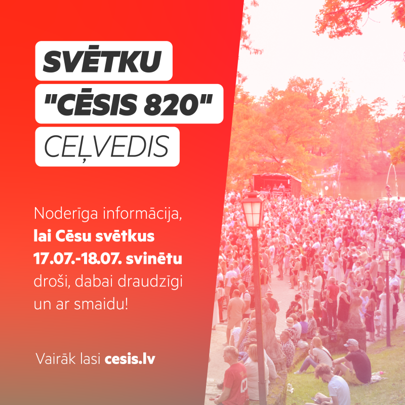 Svētku "Cēsis 820" ceļvedis