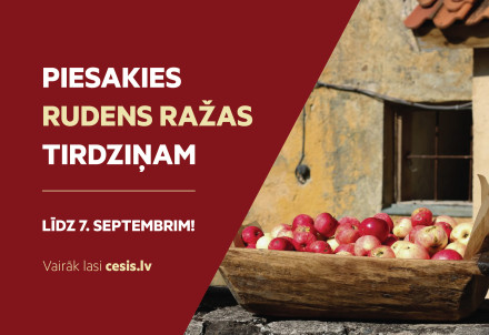 Tirgotāj, piesakies Rudens ražas svētku tirdziņam Cēsīs!