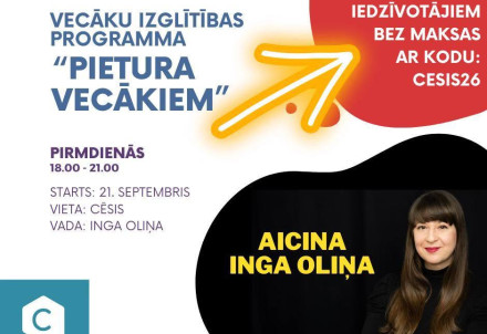 Cēsu novada iedzīvotājiem pieejamas bezmaksas nodarbības "Pietura vecākiem"