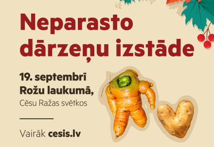 Aicinām piedalīties Cēsu Ražas svētku dārzeņu izstādē